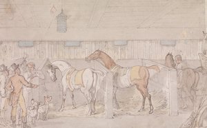 Interieur van een stal